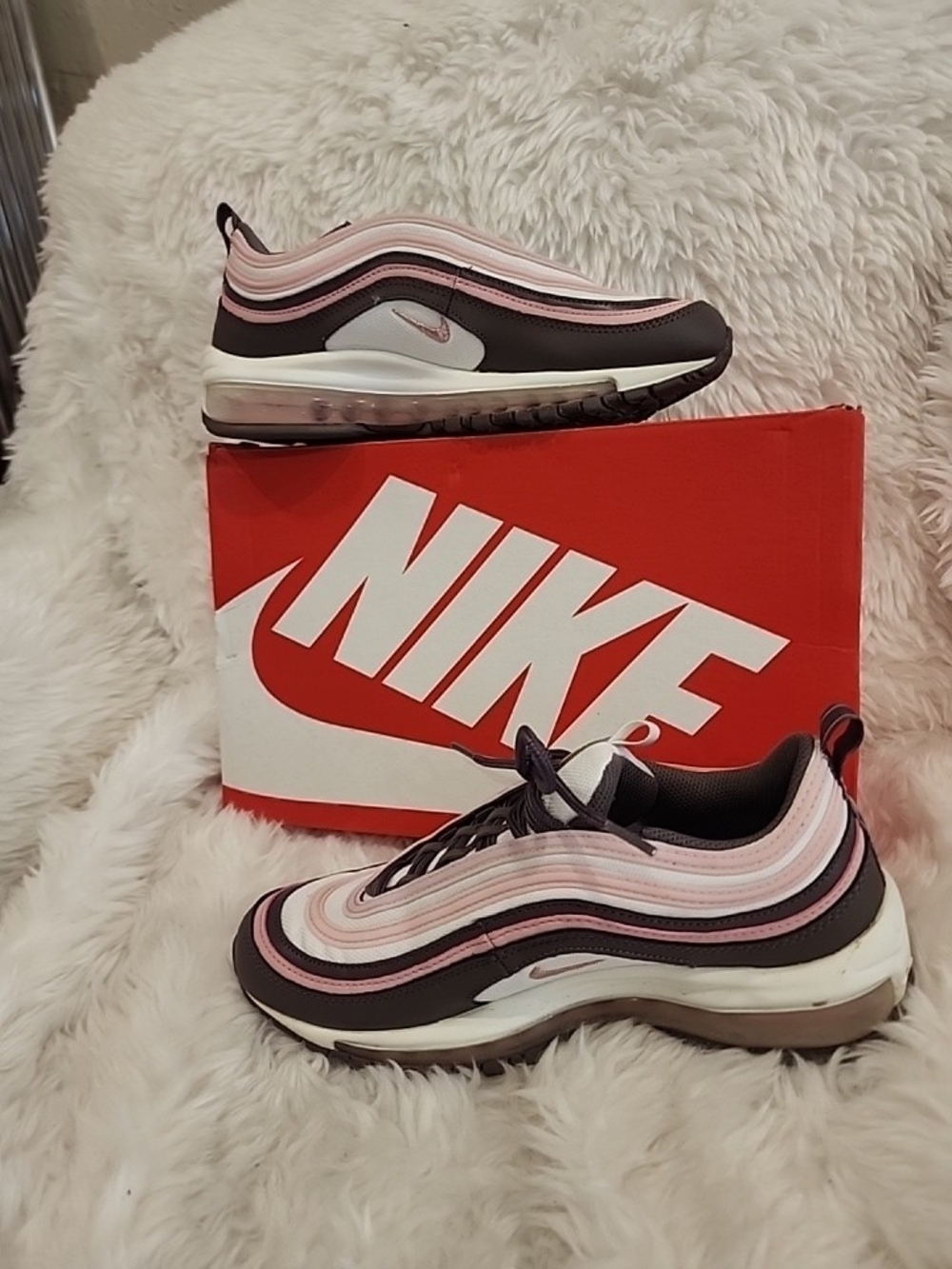Nike Women’s Air Max 97 in Pink and Brown